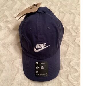 Nike Club Cap Mens/Womens Navy Blue Adjustable Hat NWT M/L